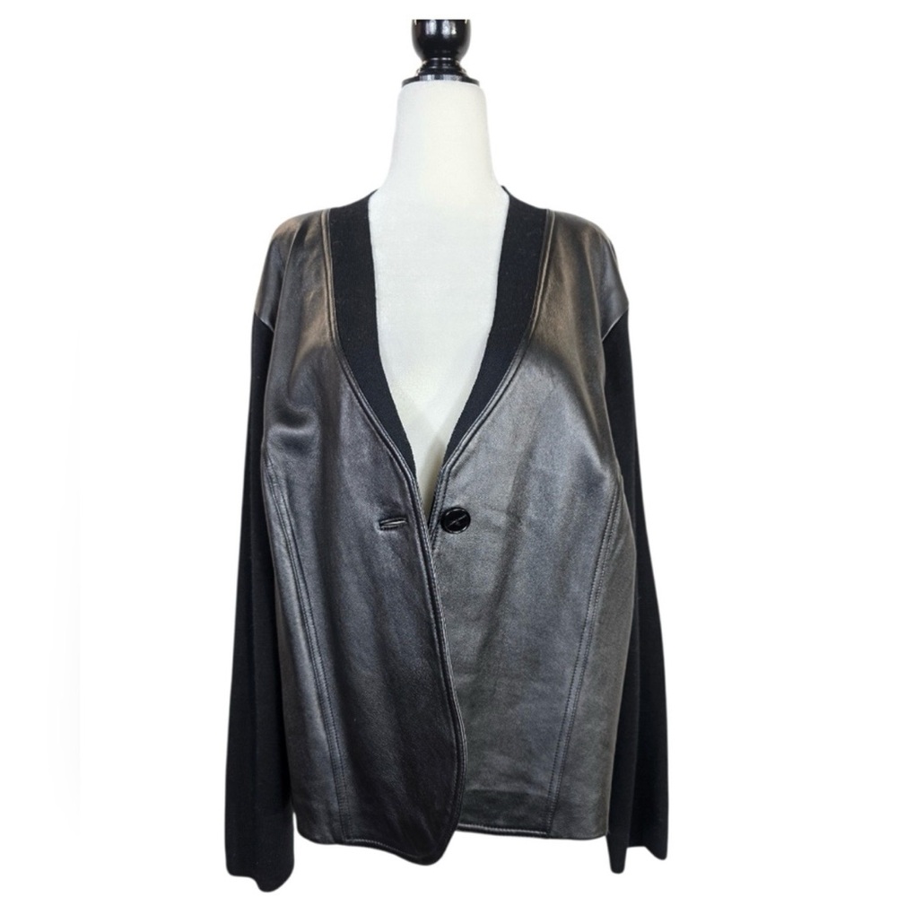 Jones New York Black Leather Women's Jacket